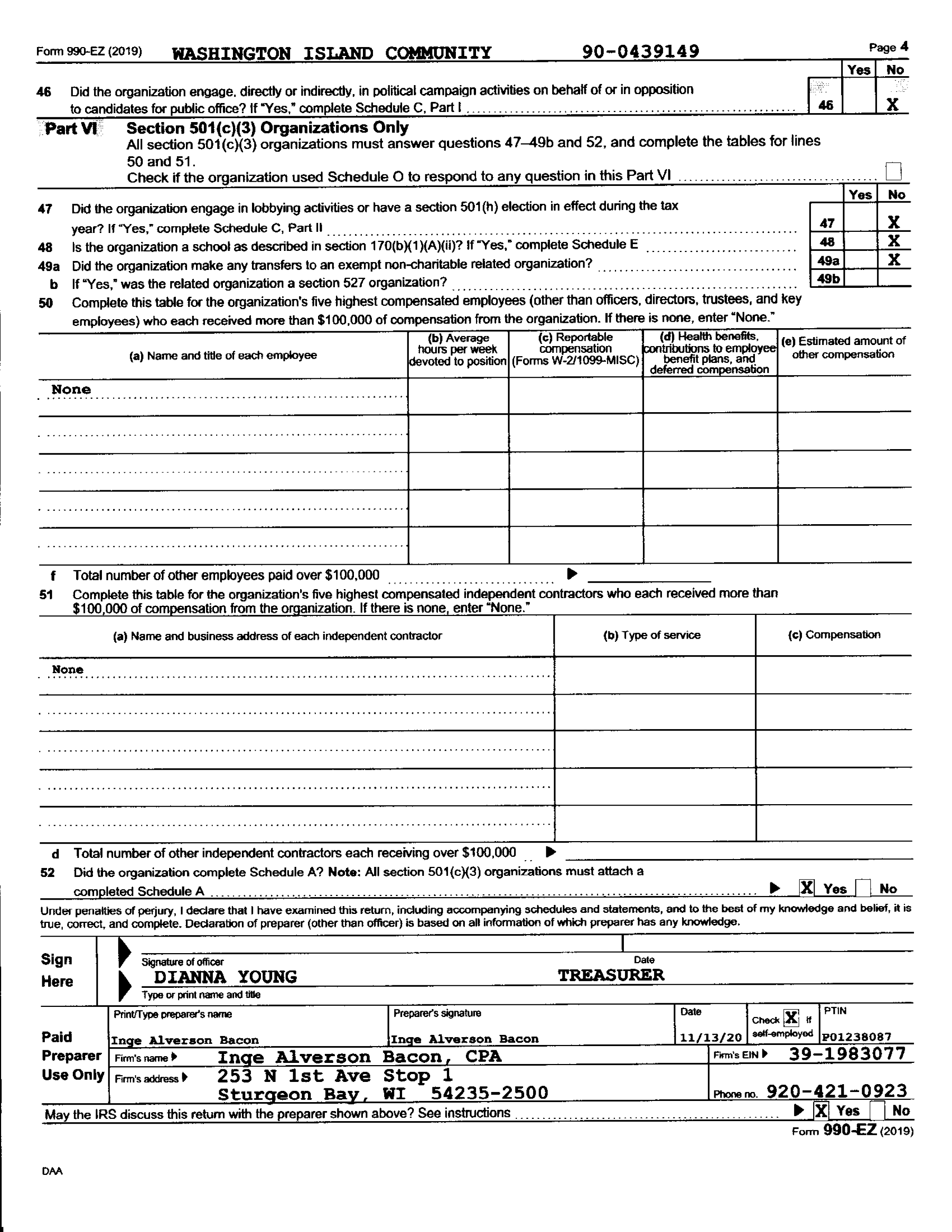 Washington Island Community Health Program